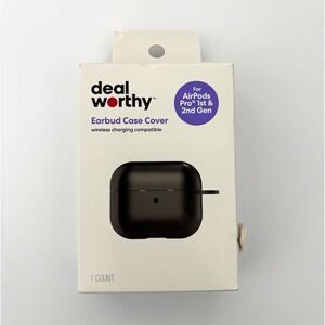 deal worthy Black Fitted Case for Apple AirPods Pro, Wireless Charge